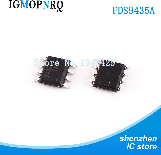 10 Stück FDS9435A MOSFET P-Kanal SO-8 SOP8 in Schwarz - Bild 1