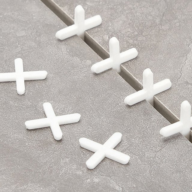 VIBRATITE 200 Stück Kreuz Keramikfliesen Nivellierungssystem Clips und Fliesenabstandshalter für Boden und Wand in den Größen 1 mm, 1,5 mm, 2 mm, 2,5 mm und 3 mm - Bild 1