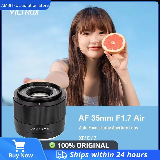 Viltrox Air 35mm F1.7 APS-C Objektiv für Fujifilm X Mount, Schwarz - Bild 1