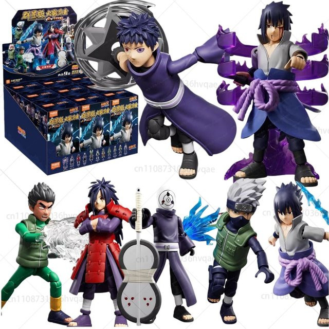 Blokees Naruto Hatake Kakashi Uchiha Madara Uchiha Sasuke, Actionfigur - Bild 1