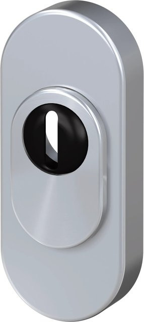 BASI Schutzrosette SR 100 ZA mit Zylinderabdeckung aus Edelstahl in Silber - Bild 1
