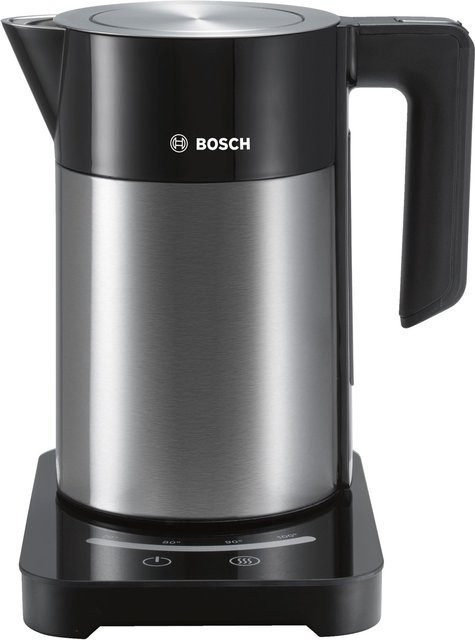 Bosch Wasserkocher TWK7203 aus Edelstahl in Schwarz und Silber mit Touch-Display und Keep-Warm-Funktion - Bild 2