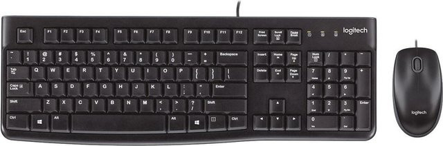 Logitech Desktop MK120 Tastatur und Maus Set in Schwarz [CH] - Bild 1