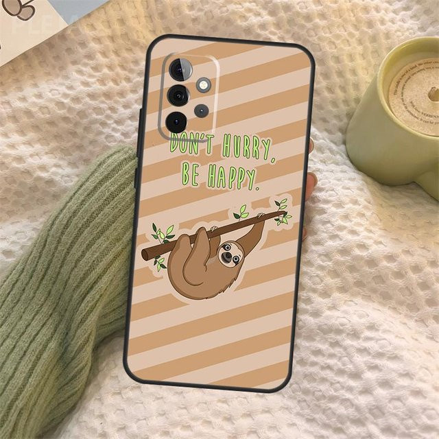 Samsung Handyhülle mit Faultier-Design für Galaxy A55 A06 A05 A36 A26 A16 A54 A34 A14 A22 A32 A52 A35 A15 A53 A13 A56 A73 5G in Multicolour - Bild 1