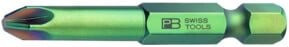 PB Swiss Tools Pozidriv-Bit Kreuzschlitzgröße 3, Schaft E 6,3, Länge: 50 mm, Grün - Bild 1