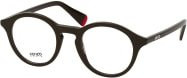 Kenzo KZ 50172 I Korrektionsbrille, Rund, Vollrand, Kunststoff, Herren, black green - Bild 1