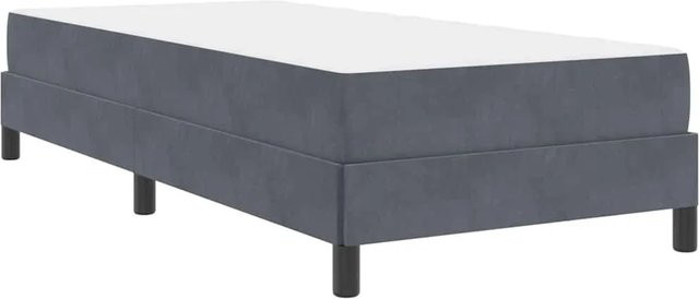 vidaXL Boxspringbett mit Matratze und Taschenfederkern in Grau, B/T/H: 80 x 210 x 45 cm - Bild 1