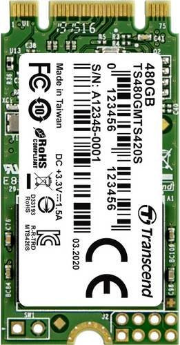 Transcend 420S Interne M.2 SATA SSD 480 GB 2242 SATA 6 Gb/s TS480GMTS420S - Bild 1