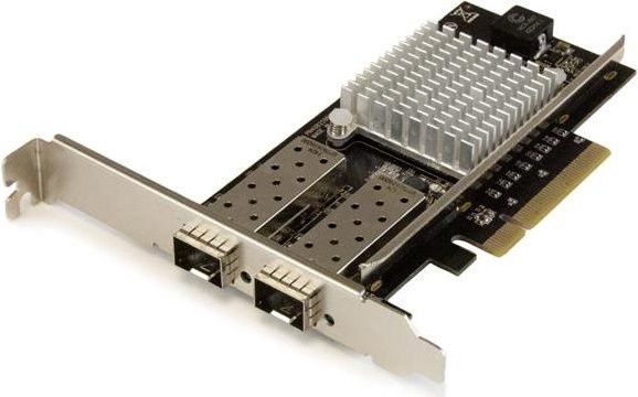 StarTech.com 2-Port 10G Fiber Netzwerkkarte mit Open SFP, PCIe, Intel Chip, 10 GigE, 10GBase-LR, 10GBase-SR, 10GBase-LRM, Schwarz (PEX20000SFPI) - Bild 1