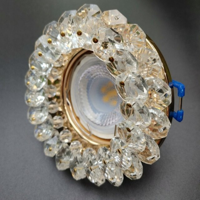 JOYINLED Goldene LED-Einbauleuchte GU10 Rund für Innenbeleuchtung mit 75mm Ausschnitt - Bild 1