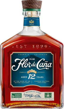 Flor de Caña Rum 12 Jahre, Nicaragua, 37,5% Vol., 0,7 l