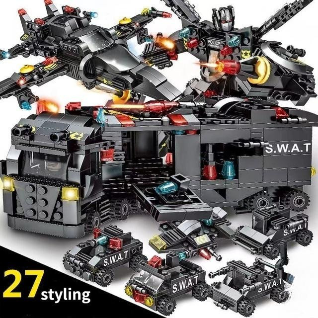 Linyi toy Polizei Swat Armeestil Gebäude Sammelset ab 14 Jahren - Bild 5