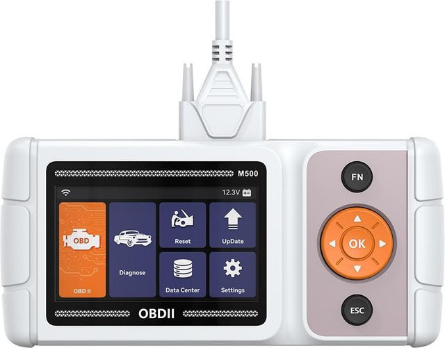 FOXWELL OBD2 Scanner Diagnosegerät für ABS, SRS und Getriebe in Weiß - Bild 1