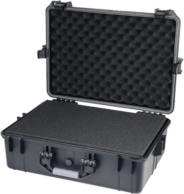 HMF ODK100 Outdoor Foto Kamerakoffer mit Rasterschaumstoff in Schwarz, B/T/H: 57 x 41 x 21 cm - Bild 1