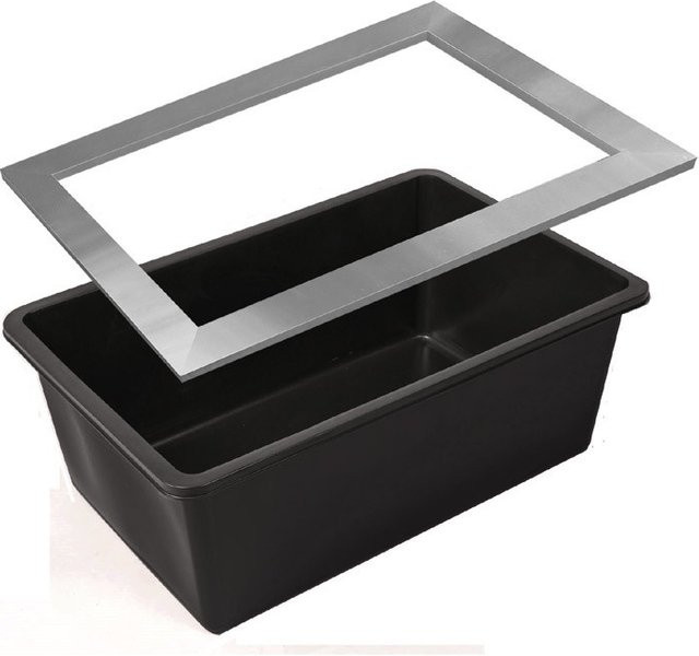 Ubbink Fertigteich-Set Quadra C3 mit 365 l Volumen und Edelstahlrahmen InoxFrame - Bild 1