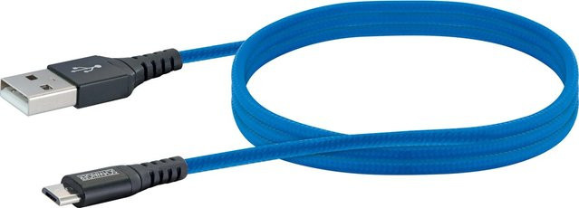 Schwaiger Micro USB Sync und Ladekabel in Königsblau, 1,2 m - Bild 1