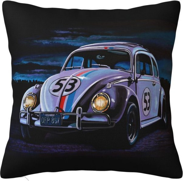 Modern Classic Rennwagen Herbie Kissenbezug aus Polyester, Blau, B/T/H: 40 x 40 x 0 cm - Bild 1