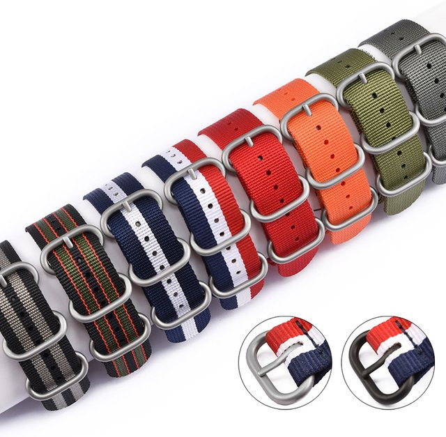 strapfreak Uhrenarmband Textil/NATO, Edelstahl, Herren - Bild 1