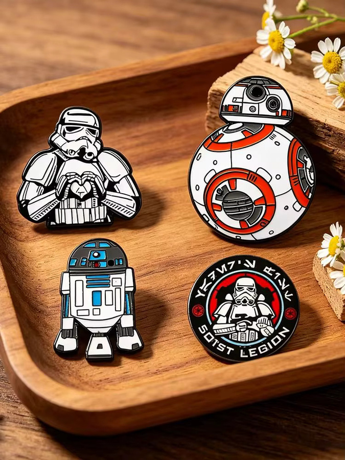 Star Wars Emaille-Pins-Set, 4-teilig, Bunt, Verspielt - Bild 4