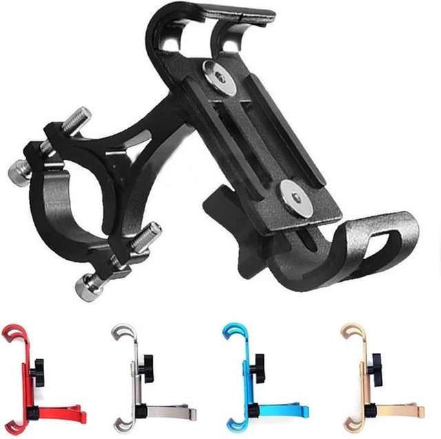 Mrgabwte Universelle Motorrad-Handyhalterung aus Aluminiumlegierung in Blau für iPhone und Xiaomi - Bild 1
