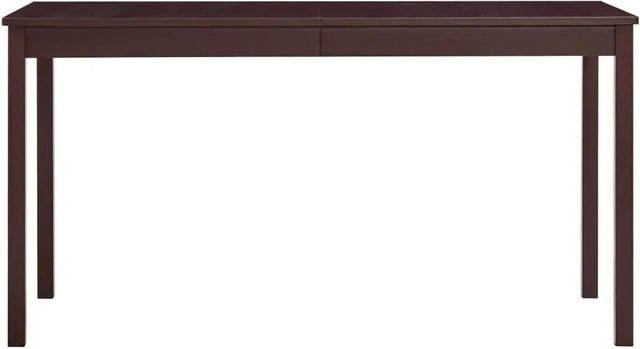 vidaXL Esstisch aus Kiefernholz in Dunkelbraun, B/T/H: 140 x 70 x 73 cm - Bild 1