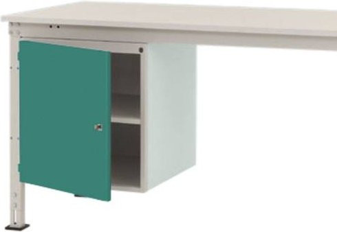 Manuflex ZB4964.0001 Universal Gehäuse-Unterbau Stationär mit 1 Tür rechts angeschlagen, Nutzhöhe: 500 mm, für Tischtiefe: 800 mm - Bild 1