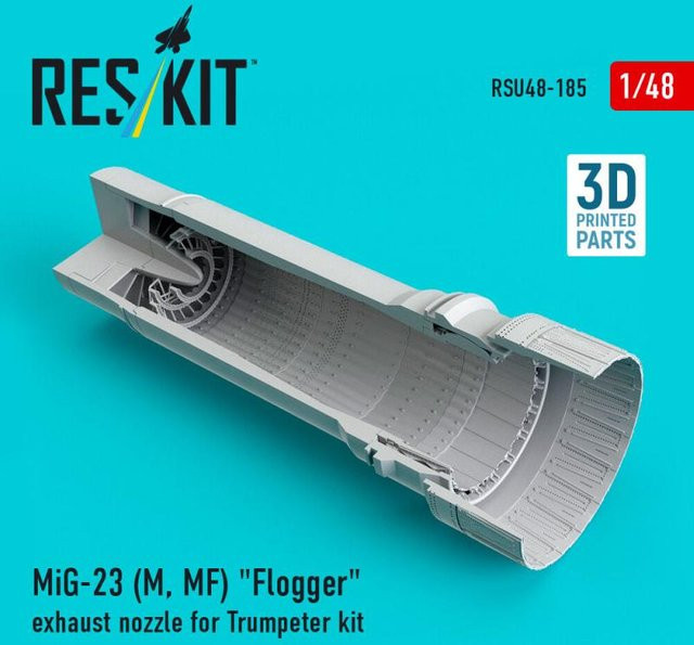 Trumpeter MiG-23 (M, MF) Flogger exhaust nozzle, 3D Printed - Bild 1