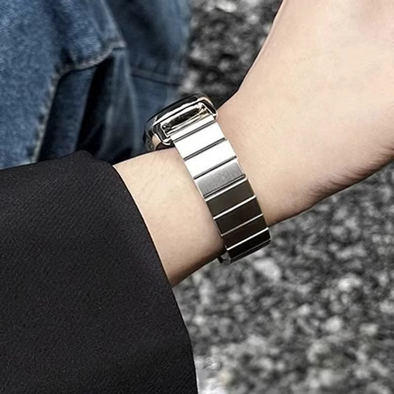 OAKCHARM Uhrenarmband Edelstahl, Silber, Unisex - Bild 2