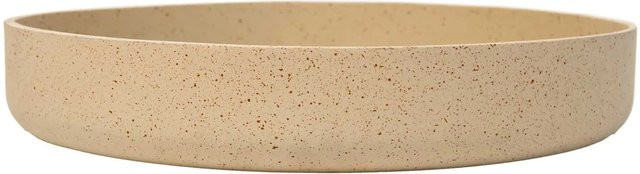 Vivanno Pflanzschale Oryven aus Fiberglas in Beige, rund, B/T/H: 34 x 34 x 6 cm - Bild 1