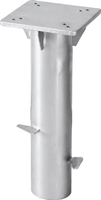 Schneider Universal-Bodenplatte für Sonnenschirme, silber, Stahl verzinkt, B/T/H: 16 x 16 x 40 cm - Bild 1