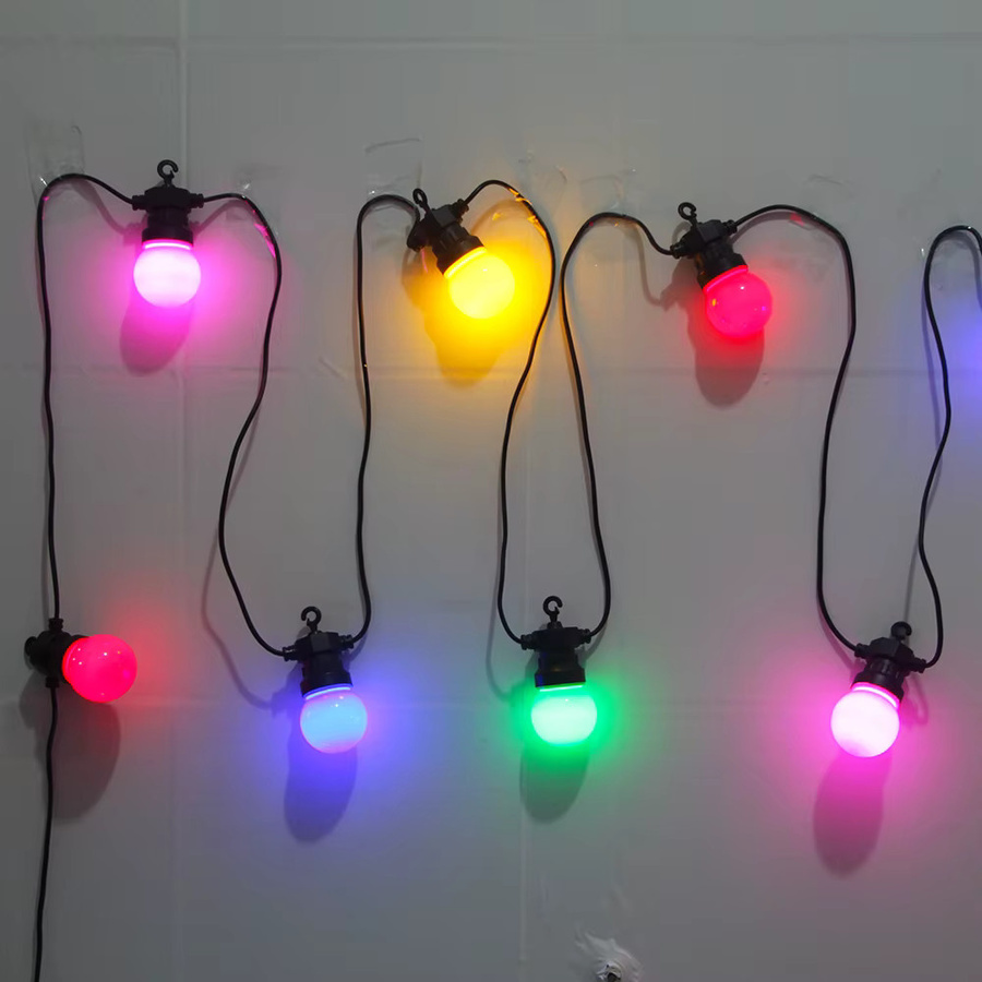 Topdii LED Globus Ball Lichterkette für Garten und Party mit Kugelleuchten - Bild 4