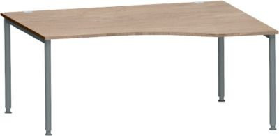 Schäfer Shop Genius Freiformschreibtisch MODENA FLEX mit Ansatz links, Breite: 180 cm, weiß/anthrazi - Bild 1
