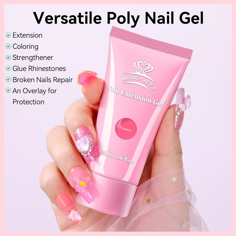 Makartt Poly Nail Extension Gel, Pink, 50 ml - Bild 1