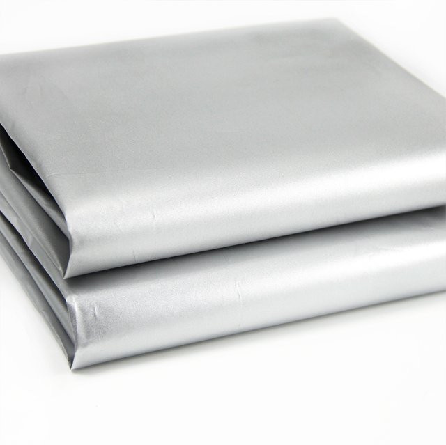 Verdunkelndes Sonnenschutztuch in Schwarz und Silber, wasserdichtes Schattenstoff-Tuch mit 100 % Schattierung, Breite: 50 cm, Höhe: 150 cm - Bild 1