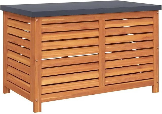 vidaXL Gartenbox aus geöltem Eukalyptusholz in Braun, B/T/H: 60 x 50 x 55 cm - Bild 1