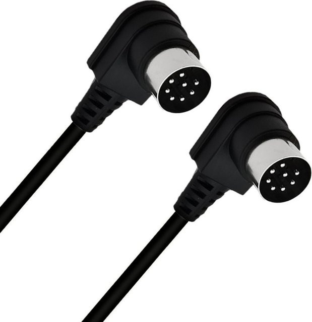 Bang & Olufsen B&O PowerLink BeoLab Audiokabel mit 8-poligem DIN-Stecker auf DIN-Stecker in Schwarz, Länge: 5 m - Bild 1