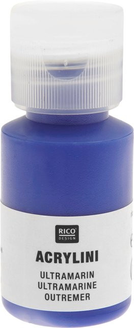 Rico Design Acrylini Acrylfarbe Ultramarin Blau - Bild 1