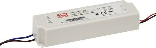 Mean Well LPC-35-700 LED-Treiber Konstantstrom 33.6W 0.7A 9 - 48 V/DC weiß IP67 - Bild 1