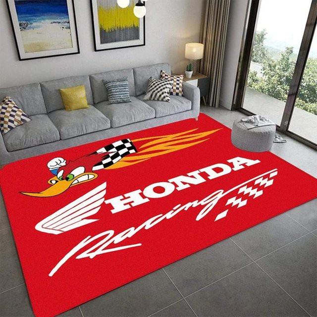 Karpetti Teppich mit Motiv in Rot, rutschfest und maschinell gewebt, B/T: 120 x 80 cm - Bild 1