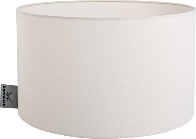 Lampenschirm SANSIBAR UTHÖRN in Weiß aus Stoff mit E27 Fassung, Durchmesser: 40 cm, Höhe: 24 cm - Bild 1