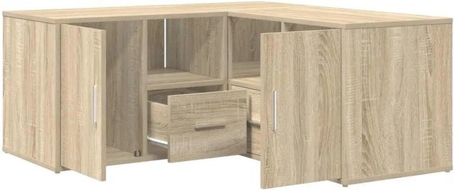 vidaXL Eckschrank Sonoma-Eiche mit Regalfächern und Schubladen, Höhe: 160 cm, Breite: 40 cm, Tiefe: 45 cm - Bild 1