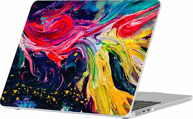 Stoßfeste Hartschalen-Laptop-Hülle mit Ölgemälde-Design für Apple MacBook Air 13,3 Zoll und MacBook Pro 13,3 Zoll, Multicolor - Bild 1