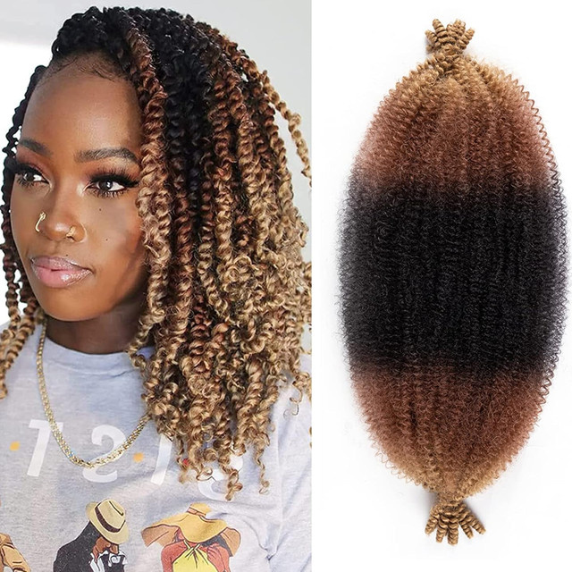 SHES BEAUTY Afro-Twist-Haar, synthetisch, Marley-Haar, Unisex - Bild 1