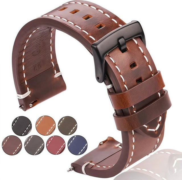 DUTRIEUX Uhrenarmband Ölwachs-Rindsleder, Unisex - Bild 1
