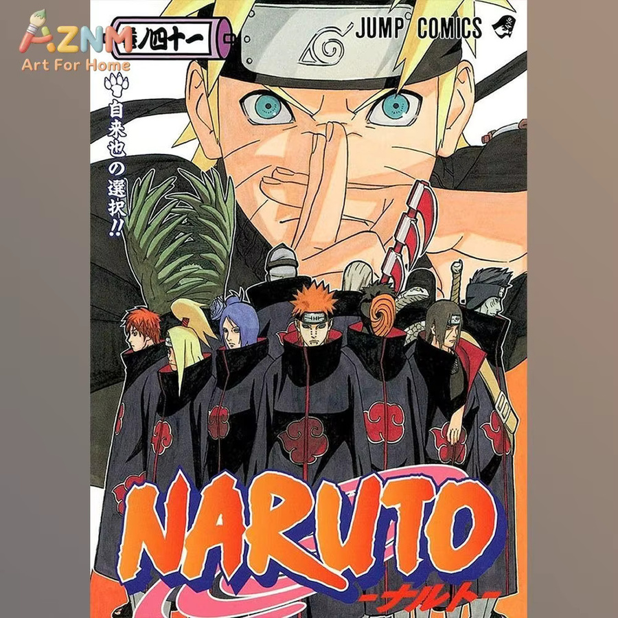 KAYOU Leinwand-Poster mit Anime-Naruto-Illustration in Mehrfarbig, rahmenlose Wanddekoration für dein Zimmer - Bild 2