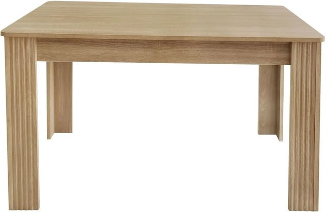 okwish Esszimmertisch Modern in Braun mit Holzmaserung, B/T/H: 116 x 65 x 75 cm - Bild 1