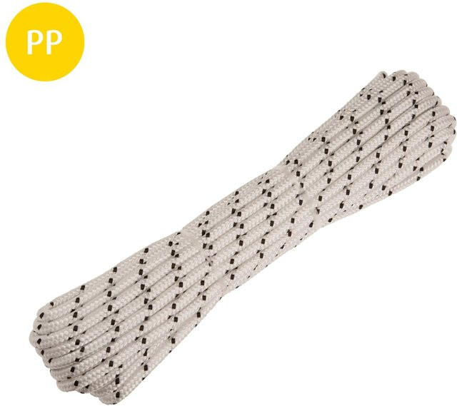 Conacord Polypropylen Multifil Seil geflochten Weiß-Schwarz Durchmesser: 10 mm, Länge: 15 m - Bild 1