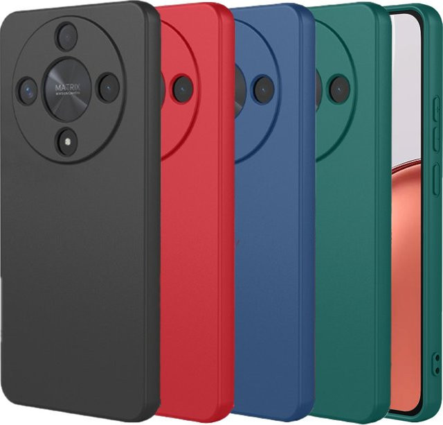 Flexible Flüssigsilikon-TPU-Schutzhülle für Honor Magic 8 Lite, Magic8 Pro und X9d 5G in Blau oder Schwarz - Bild 1