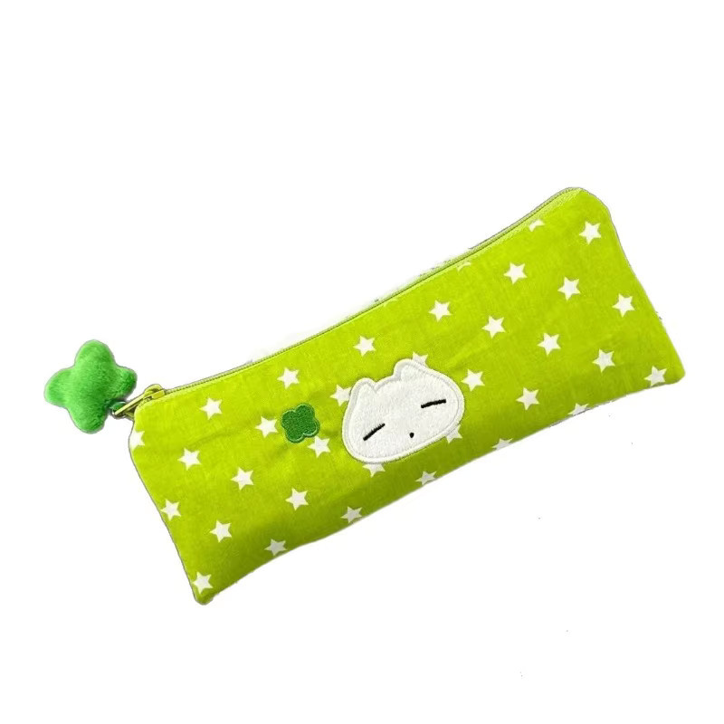 Multifunktionale Schreibwarentasche aus Textil in Grün für Schüler und Studenten mit großem Fassungsvermögen - Bild 3