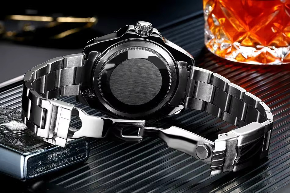 PAULAREIS P Armbanduhr Automatik, Edelstahl, Blau, Herren - Bild 5